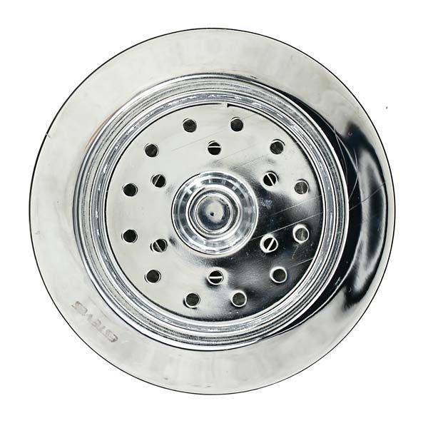 Válvula para Pia de Cozinha Latão Cromado 4.1/2" Longa Sem Ladrão Luxo Esteves