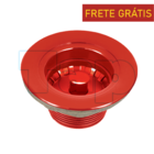 Válvula Para Pia De Cozinha Plástico 3.½ " Tap Vermelha