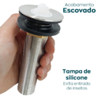 Válvula para Pia de Lavatório Super Longa 11cm - CasaGrande M