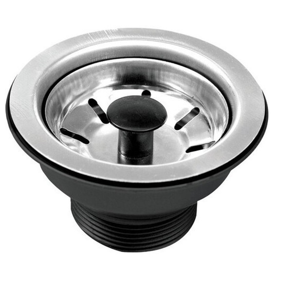 Válvula Para Pia Inox 3.1/2" Com Tampa Inox Padova - Unico