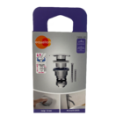 Válvula Para Pia de Banheiro Preta Plana 7/8" Ajustável Cromada CWA6-BR Equation