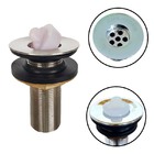 Válvula Pia Banheiro Lavatório Escoamento 7/8" Abs S/ladrão M