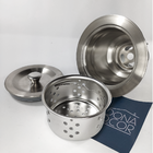 Valvula Pia Cozinha 3 1/2 Aço Inox Com Cesto Higiênico Removí