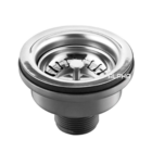 Válvula Pia Cozinha Americana Escoamento 4.1/2" Aço Inox Crom