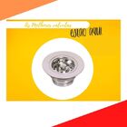 Válvula Pia Cozinha Americana Escoamento Metal Cromada 3.1/2