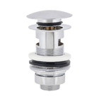 Válvula para Pia de Banheiro Clic 1.1/4"x7/8" Cromada Equation