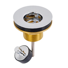 Válvula para Pia de Banheiro Curta 7/8" Cromada Equation