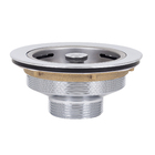 Válvula para Pia de Cozinha 4.1/2" Cromada Equation