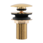 Válvula Pia Lavatório Ralo Click Ouro Gold Para Pia Banheiro