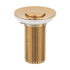 Válvula Pia Lavatório Ralo Click Pequeno Dourado Brilhante 7/