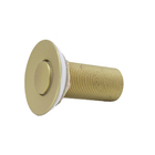 Válvula Pia Lavatório Ralo Click Pq Dourada Gold Fosco Metal