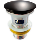 Válvula Preta Click Com Ladrão 1 1/4 Inox Ralo Click Para Cub