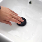 Válvula Preta Click Com Ladrão 1 1/4 Inox Ralo Click Para Cub