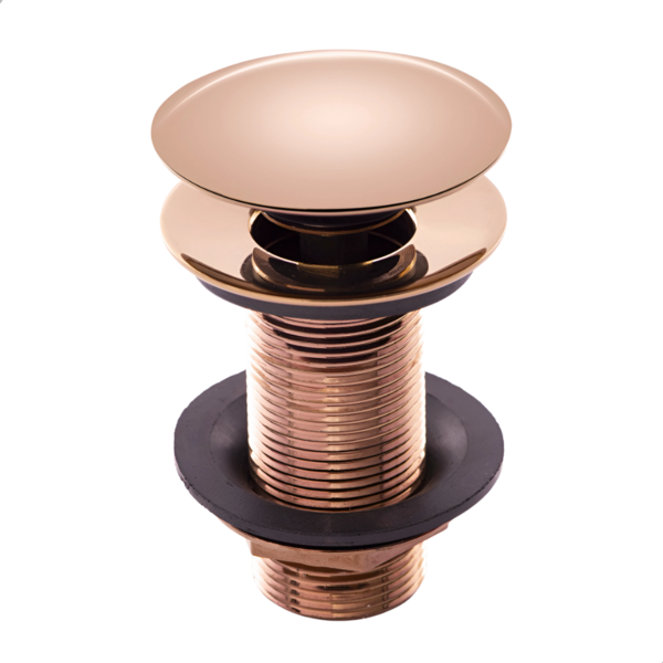 Válvula Ralo Click Luxo Inteligente Inox Para Cuba 7/8 Rose