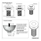 Valvula Ralo Click Preto Fosco Pia Lavatório Cuba Metal 7/8