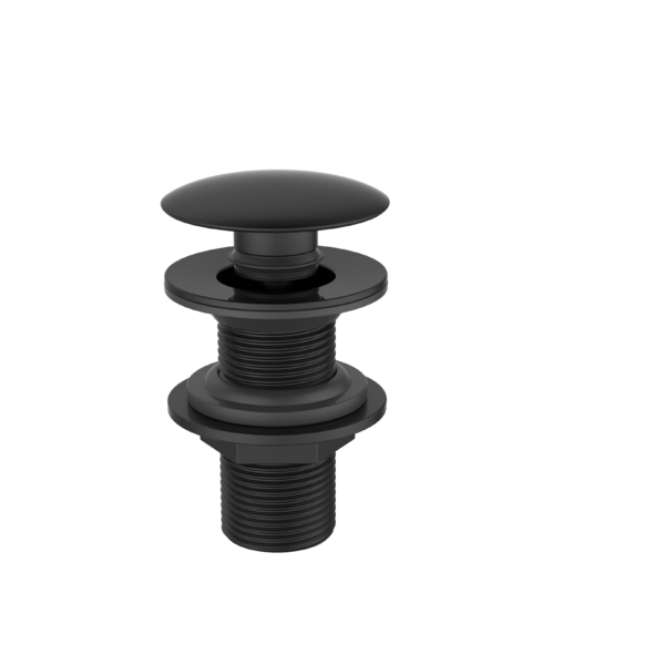 Valvula Ralo Click Preto Fosco Pia Lavatório Cuba Metal 7/8