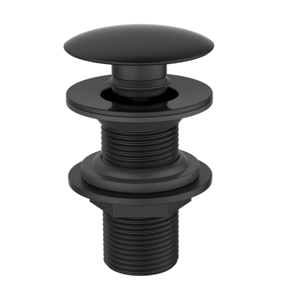 Valvula Ralo Click Preto Fosco Pia Lavatório Cuba Metal 7/8