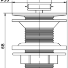 Valvula Ralo Click Preto Fosco Pia Lavatório Cuba Metal 7/8