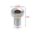 Válvula Ralo Para Lavatório Acabamento Cromado Metal Sem Ladr