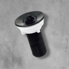 Valvula Ralo Pia Lavatório Cuba Abs 7/8 Preto/black Matte