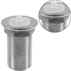 Válvula Ralo Tanque E Lavatório Cuba 1.1/4 Com Tampa - Cromado