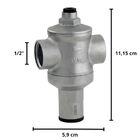 Válvula Redutora De Pressão 1/2 Latão Niquelado Ivm Italy Pn10