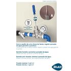 Válvula Redutora De Pressão Com Manômetro Integrado Blukit