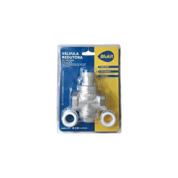 Válvula Redutora De Pressão Sem Manômetro 1/2 E 3/4 33013 Blu