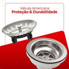 Válvula Tramontina Econômica Para Pias E Cubas 4 1/2" Sem Esc