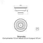 Válvula Tramontina Econômica Para Pias E Cubas 4 1/2" Sem Esc