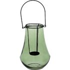 Vaner Lanterna 23x16x16cm Vidro Verde