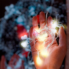 Varal 100(bolinhas) Leds - 8 Metros - Cordão Luzes Pisca Bran