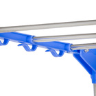 Varal 3 Andares Roupa Aço 4 Rodas Dobrável