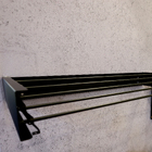 Varal de Parede Aço Preto 11x89x45cm Magicmax Maxeb