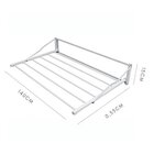 Varal Articulado 33cm X 140cm X 06 Varetas - Em Alumínio Bran