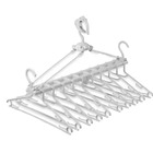 Varal Cabideiro Com 10 Cabides Branco - Lig Brin