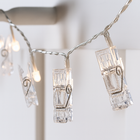 Varal Cordão De Led Decorativo Para Fotos Luminária Pisca