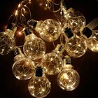 Varal Cordão Fio De Luzes 10 Lâmpadas De Led 4,6m 220v Foco I