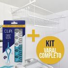 Varal De 05 Varetas Individuais 1,50m Kit Vareta Multiuso E P