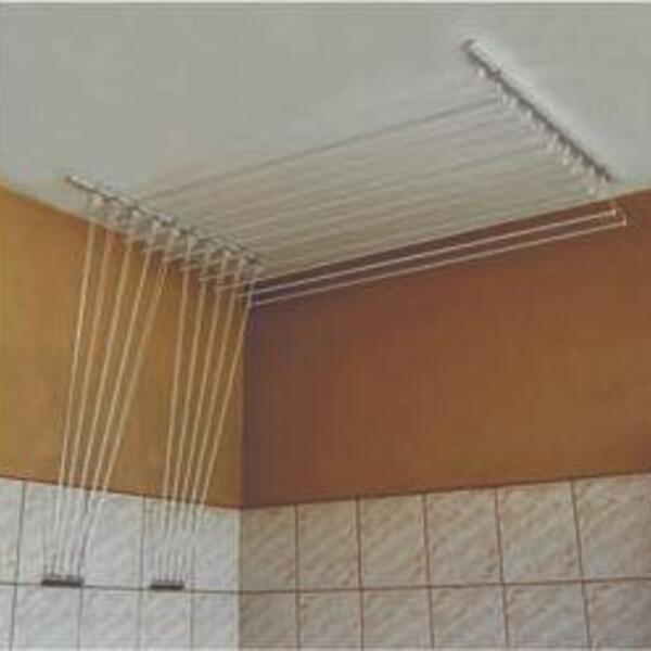 Varal De Alumínio De Teto Art 100cm 10 Varetas Individuais