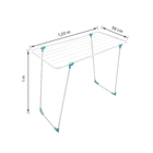 Varal de Chão Aço 120x56x100cm Maxeb