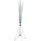 Varal De Chão Aço Carbono Retrátil Giratório Reforçado 7 Cord