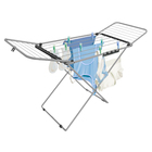 Varal de Chão Aço com Abas Cinza 80x122x56cm Gênova Secalux