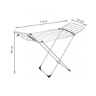 Varal de Chão Alumínio 87x141x56cm Secalux