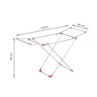 Varal de Chão Alumínio com Abas 150x56x90cm Maxeb