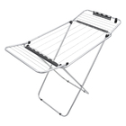 Varal de Chão com Abas Aço Prata Bari Secalux