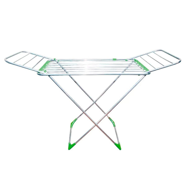 Varal De Chão Com Abas Alumínio Portátil Dobrável 1,60 M