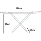 Varal De Chão Com Abas Buenos Aires Aço - Branco 8kg