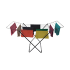 Varal De Chão Com Abas - Preto - Dobrável - Prático - Compacto