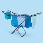 Varal De Chão Com Abas Retrátil Slim Preto Mor